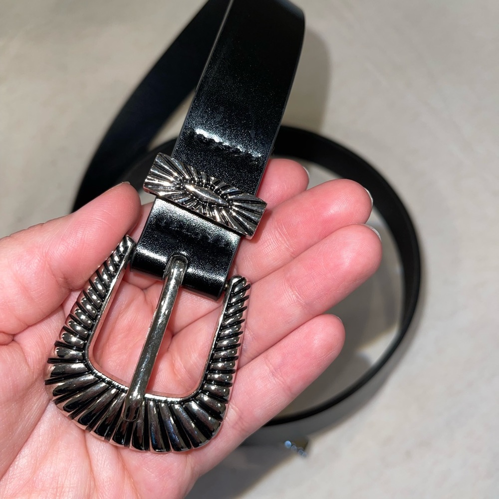 Western Style Black Belt